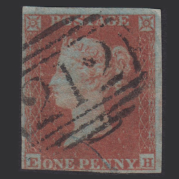 GB QV 1841 1d Very Blued (Plate 148) SG8a-B1(2) EH GU Coleford 212