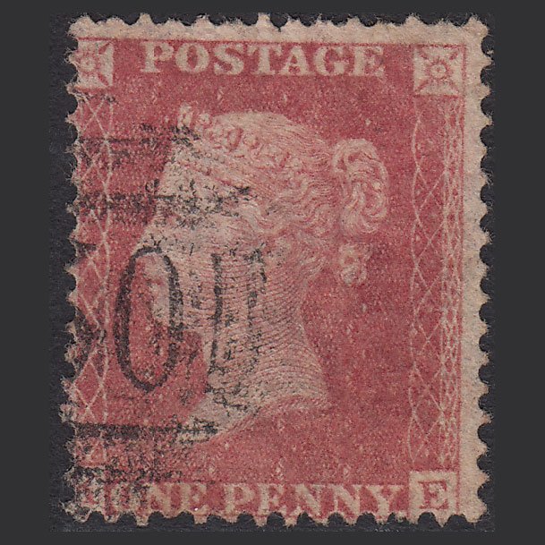GB QV 1857 1d Rose-red (Plate 66) SG40-C10(1) KE GU