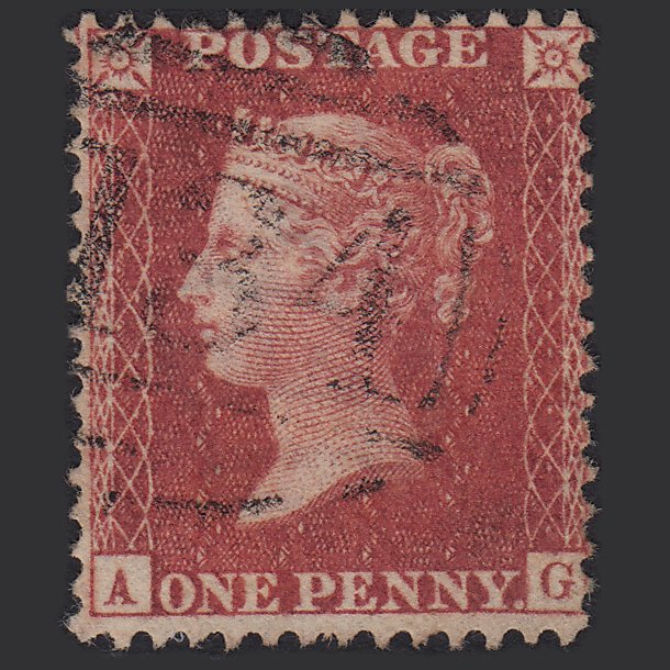 GB QV 1857 1d (Plate 48) SG40-C10(1) AG VFU Missing Imprimatur Bristol 134