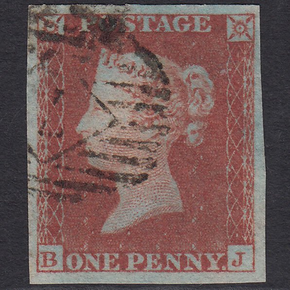 GB QV 1841 1d (Plate 158) SG8-B2(1) BJ VFU 4 Good Margins London IS 7