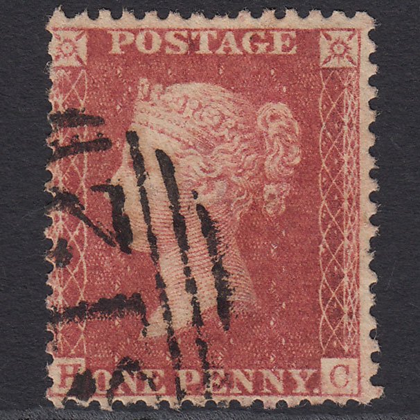GB QV 1857 1d Rose-red (Plate 38) SG40-C10(1) HC GU