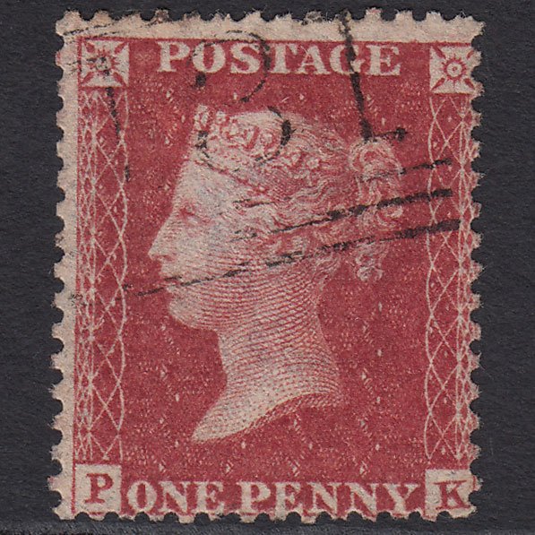 GB QV 1857 1d Rose-red (Plate 59) SG40-C10(1) PK FU Edinburgh 131
