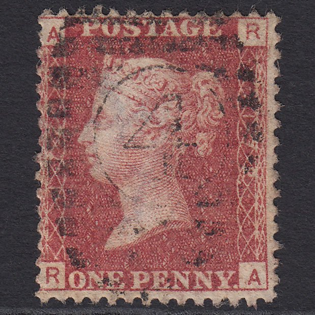 GB QV 1864 1d (Plate 172) SG43-G1(1) RA FU London D&S Hampstead 4 (4c)