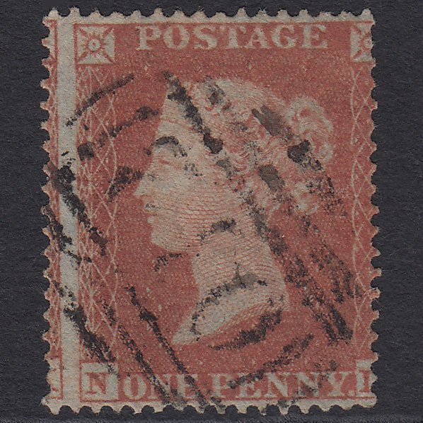 GB QV 1854 1d Red-brown (Plate 179) SG17-C1(1) NL FU Highampton 012 Misperf