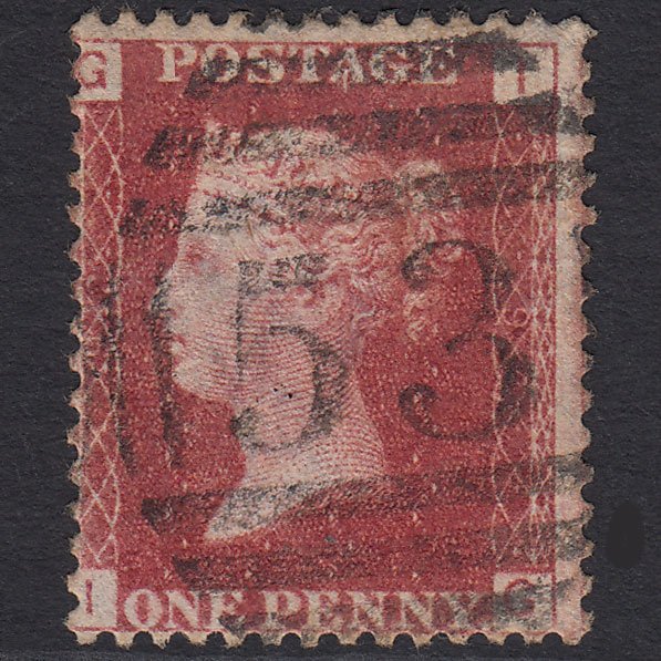 GB QV 1864 1d Lake-red (Plate 92) SG44-G1(2) IG FU Bath 53
