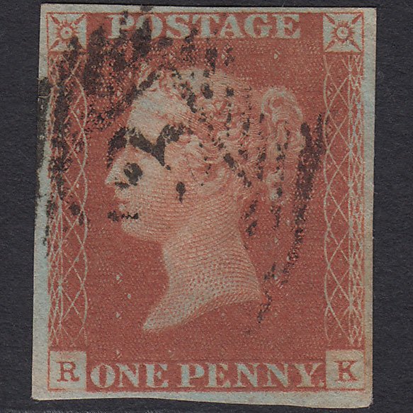 GB QV 1841 1d Red-brown (Plate 68) SG8-B1(1) RK GU 4M London IS Cancel