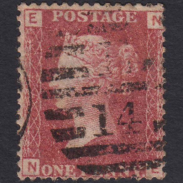 GB QV 1864 1d Lake-red (Plate 72) SG44-G1(2) NE GU London D&S E14