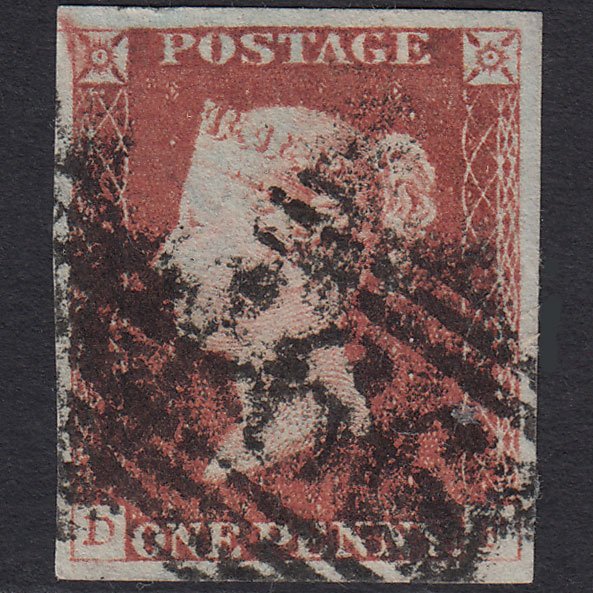 GB QV 1841 1d Red-brown (Plate 76) SG8-B1(1) DF GU 4 Margins Liverpool 466