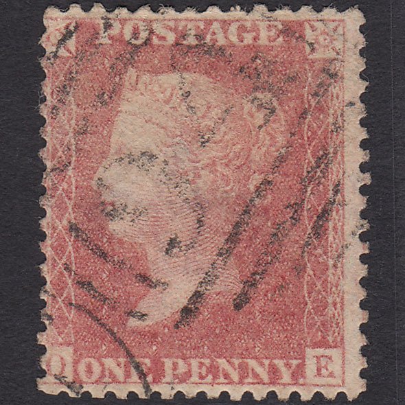 GB QV 1857 1d Pale Rose (Plate 39) SG39-C10(3) OE GU Boston 94