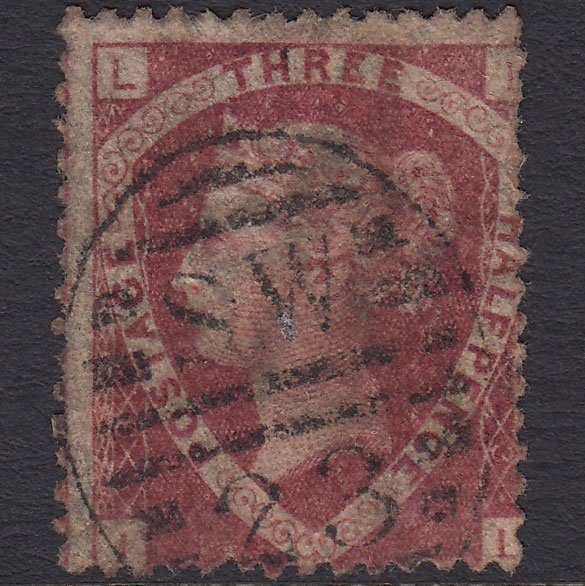 GB QV 1870 1 1/2d Lake-red (Plate 3) SG52-G6 IL GU London D&S SW23
