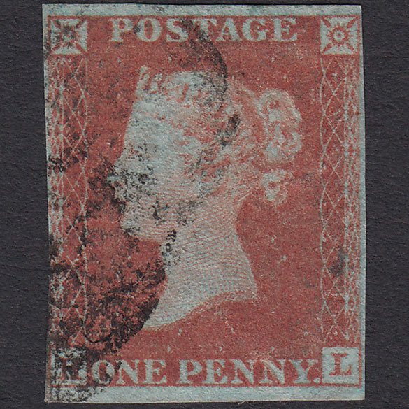 GB QV 1841 1d Red-brown (Plate 138) SG8-B2(1) HL GU nr 4 Margins