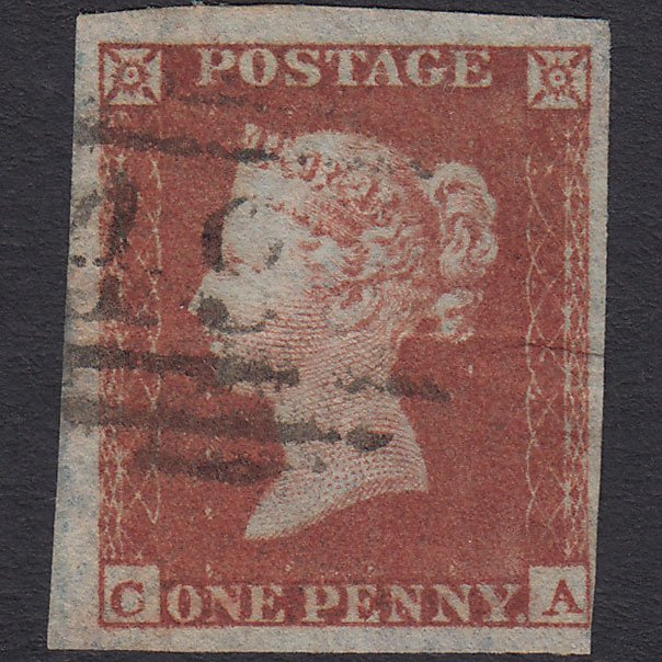 GB QV 1841 1d Red-brown (Plate 150) SG8-B2(1) CA GU 4 Margins