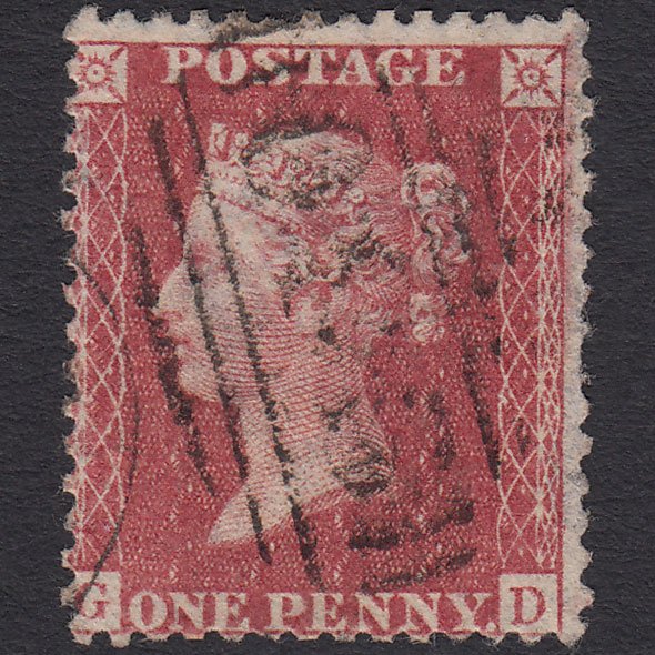 GB QV 1857 1d Rose-red (Plate 27) SG40-C10(1) GD GU York 930