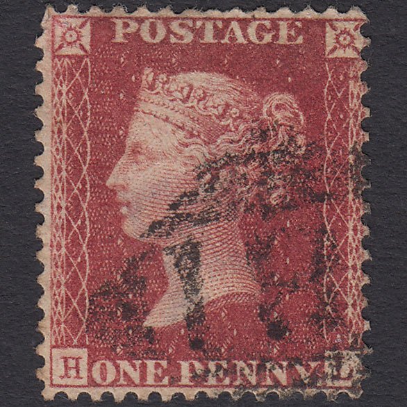 GB QV 1857 1d (Plate 59) SG41-C10(4) HL FU Missing Imprimatur Ireland