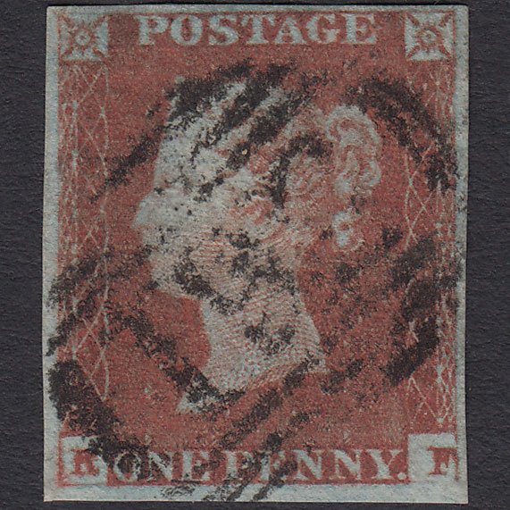 GB QV 1841 1d Red-brown (Plate 81) SG8-B1(1) RF FU 4 Margins Newport 561