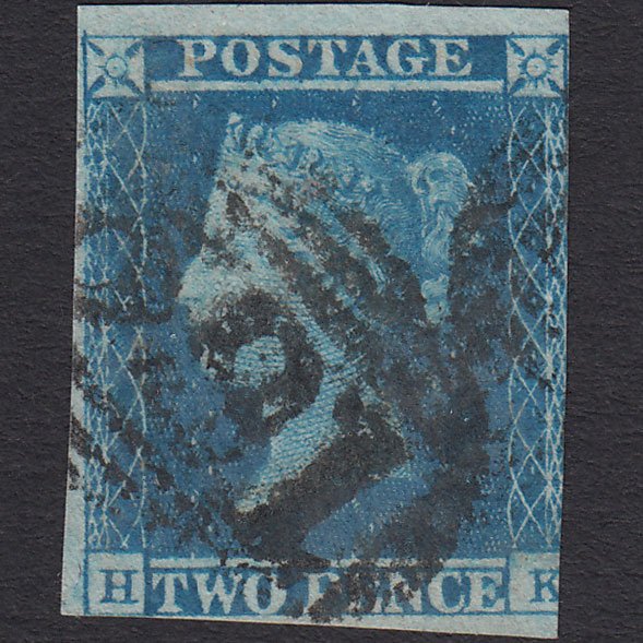 GB QV 1841 2d Blue (Plate 4) SG14-E1(2) HK GU Chelmsford 169