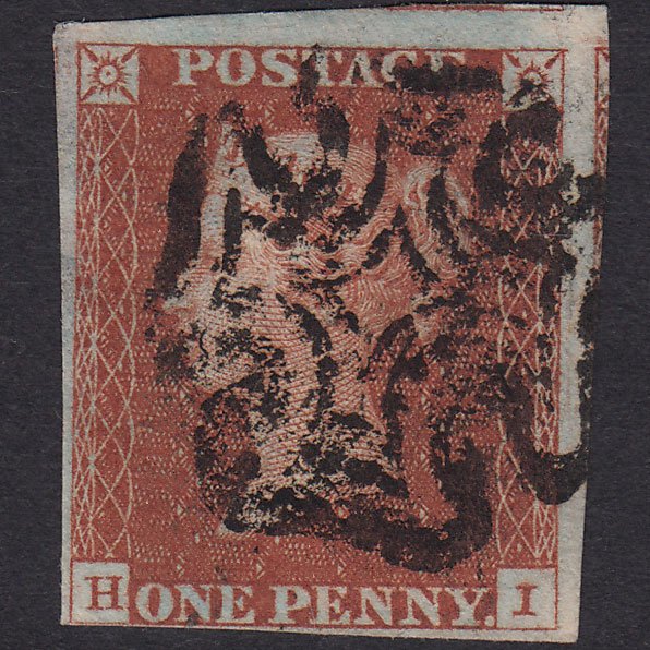 GB QV 1841 1d Plate 31 SG8-B1(1) HI GU Missing Imprimatur Nr 4M MX