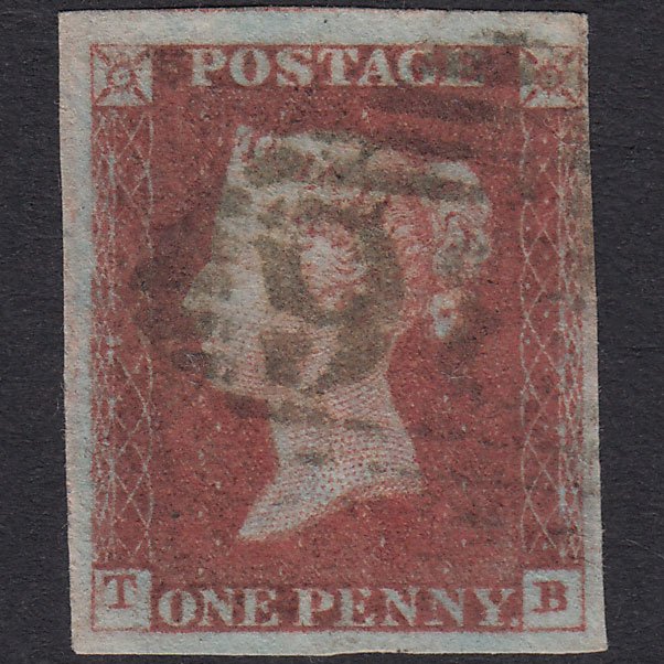 GB QV 1841 1d Plate 69 SG8-B1(1) TB FU Missing Imprimatur 4M Dublin 186