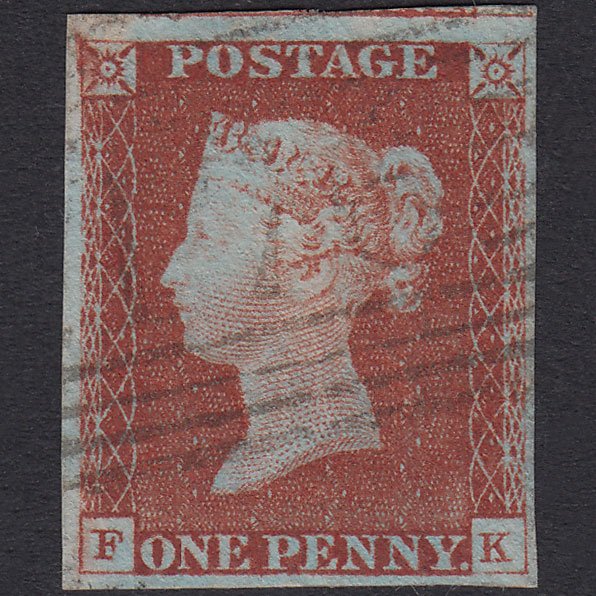 GB QV 1841 1d Plate 59 SG8-B1(1) FK VFU 4 Good Margins Helensburgh 176
