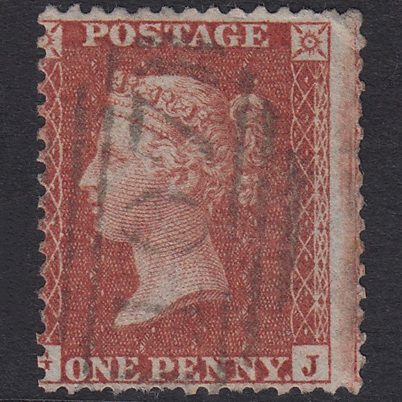 GB QV 1855 1d Red-Brown Plate 5 SG24-C3(1) GJ GU Bradford 107