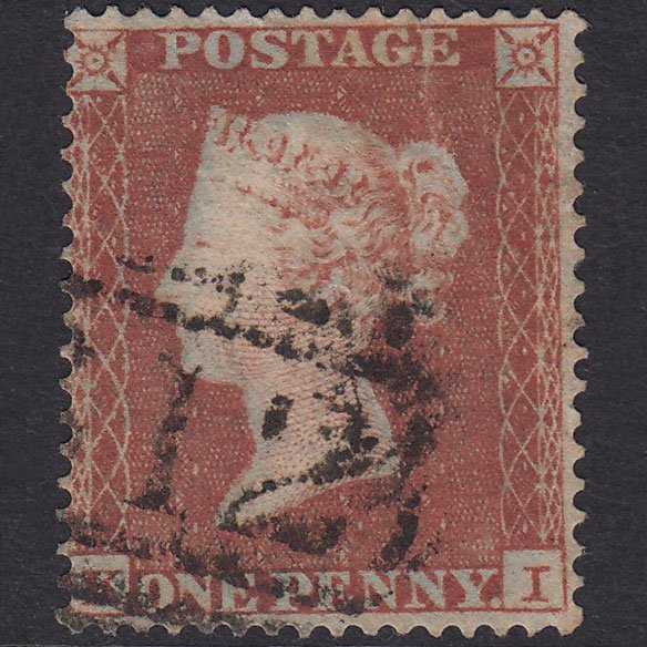GB QV 1854 1d Yellow-Brown Plate 162 SG18-C1(2) Constant Variety KI GU