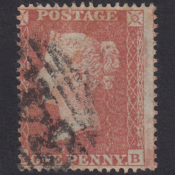 GB QV 1855 1d Red-Brown Plate 4 SG21-C4(1) RB GU