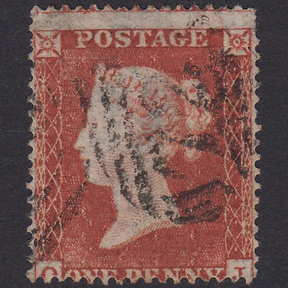 GB QV 1854 1d Red-Brown Plate 189 SG17-C1(1) OJ GU