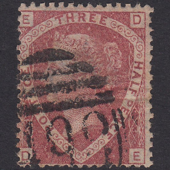 GB QV 1870 1 1/2d Rose-Red Plate 3 SG53-G6 DE GU Manchester 498