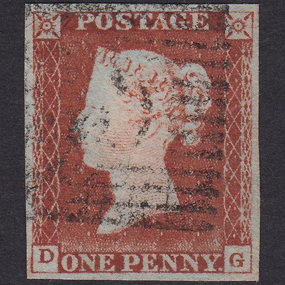 GB QV 1841 1d Plate 46 SG8-B1(1)-BS35 DG FU 4 Good Margins Scotland