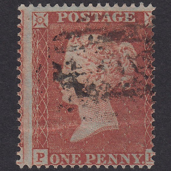 GB QV 1854 1d Red-Brown Plate 155 SG17-C1(1) PK GU