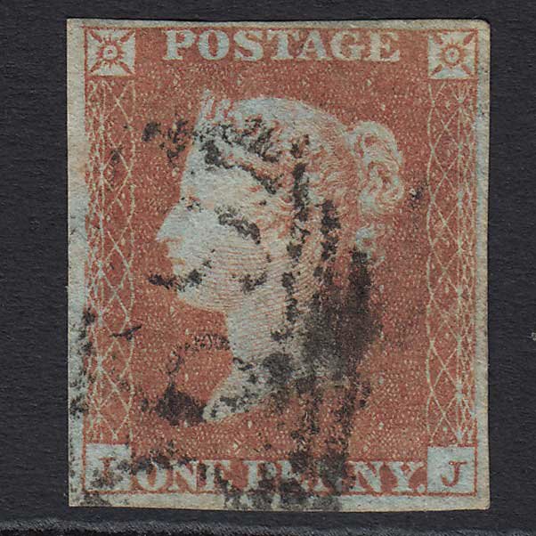 GB QV 1841 1d Red-brown (Plate 96) (SG8) 'IJ' GU 4 Margins