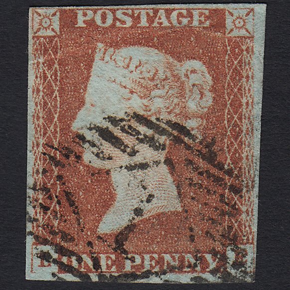 GB QV 1841 1d Red-brown (Plate 70) SG8-B1(1) LE GU London IS 1 4M Imperf