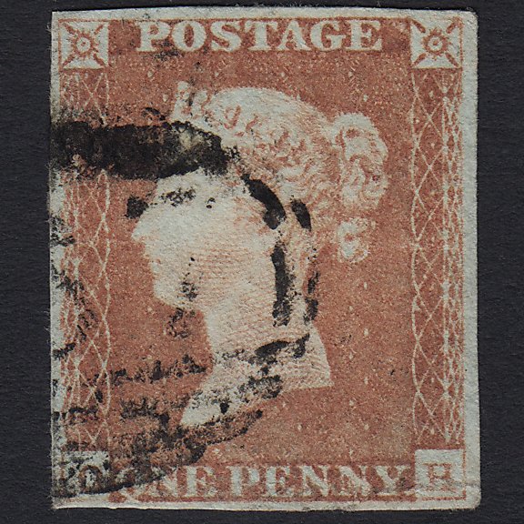 GB QV 1841 1d Red-brown (Plate 68) SG8-B1(1) OH GU 4M Imperf