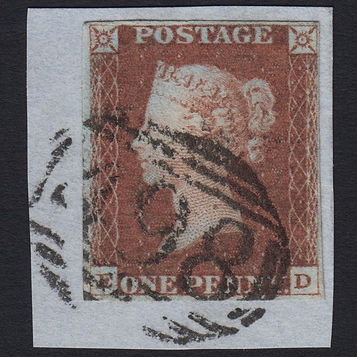 GB QV 1841 1d Pl 73 SG8-B1(1) ED FU Manchester 498 4M Imperf on Piece