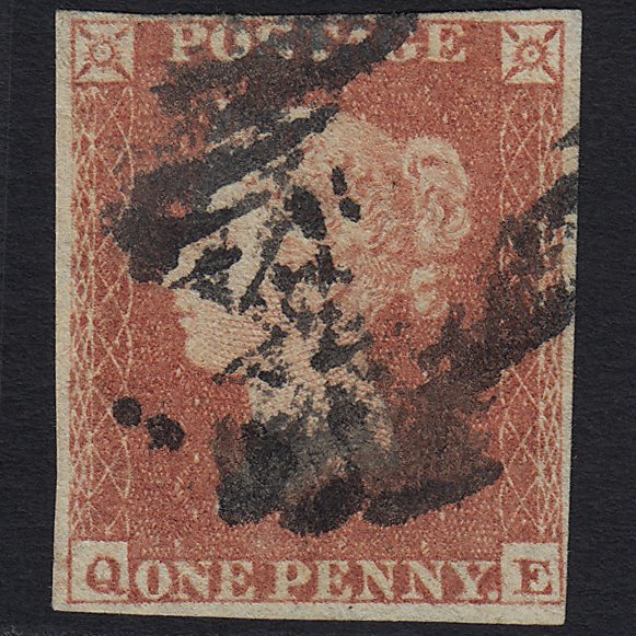 GB QV 1841 1d Red-brown (Plate 167) SG8-B2(1) QE GU 4M Imperf