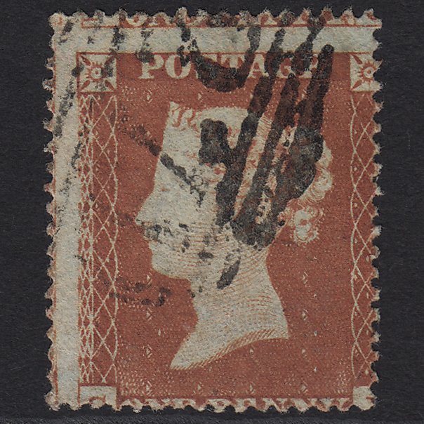GB QV 1854 1d (Plate 189) SG17-C1(1) GJ FU Eastbourne 271 Missing Imprimatur
