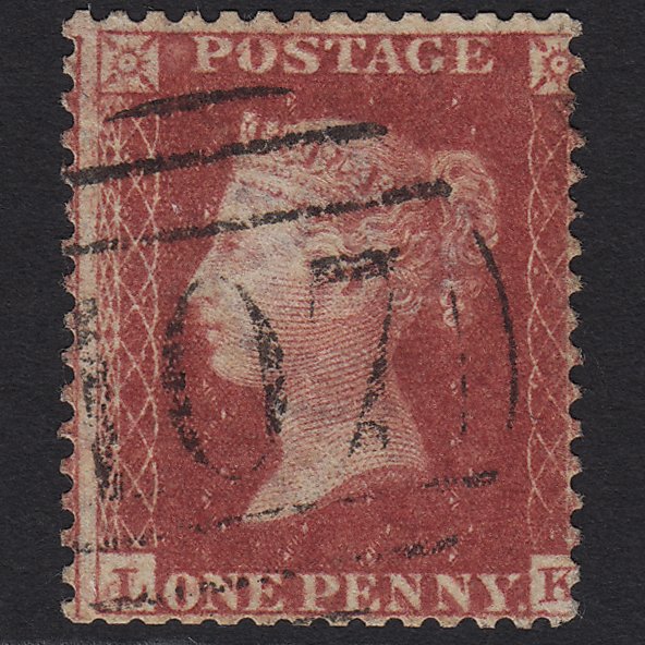 GB QV 1857 1d Rose-red (Plate 52) SG40-C10(1) LK GU Bradford 107