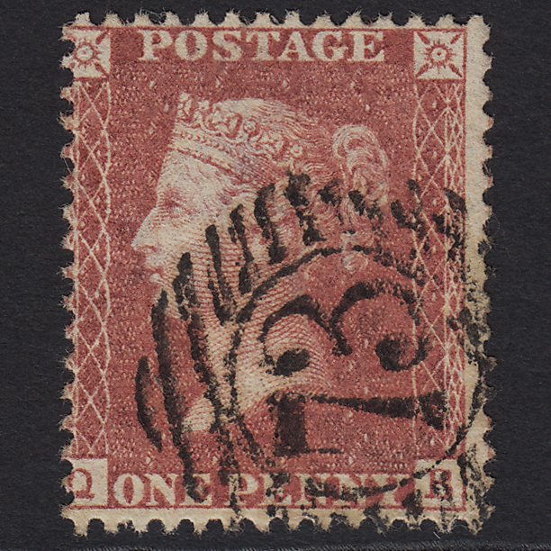 GB QV 1857 1d Rose-red (Plate 47) SG40-C10(1) QB FU London No.73