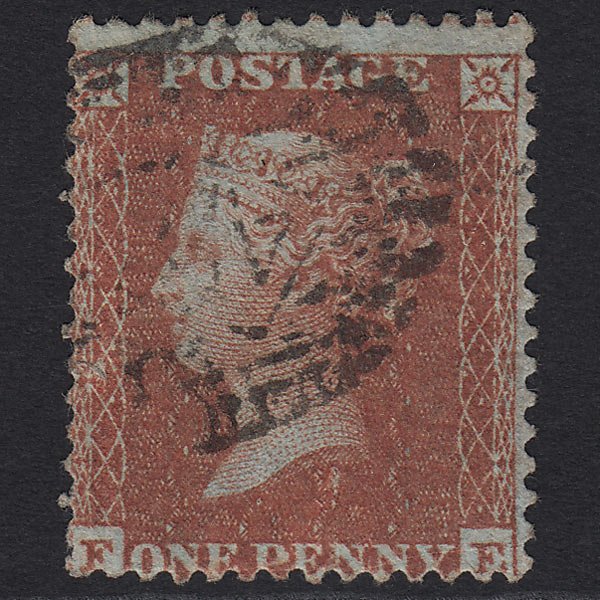 GB QV 1855 1d Red-brown (Plate 4) SG24-C3(1) FE FU London IS Cancel