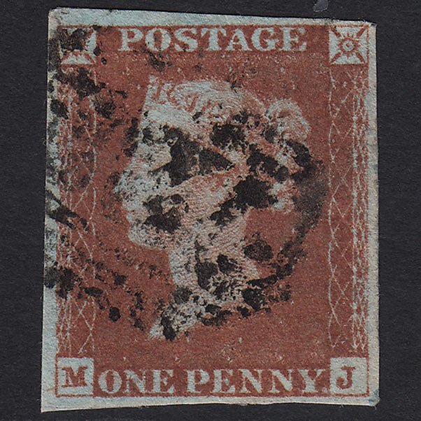 GB QV 1841 1d Red-brown (Plate 69) SG8-B1(1) MJ GU 4 Margins