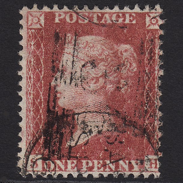 GB QV 1857 1d Rose-red (Plate 58) SG40-C10(1) SH GU in Scotland