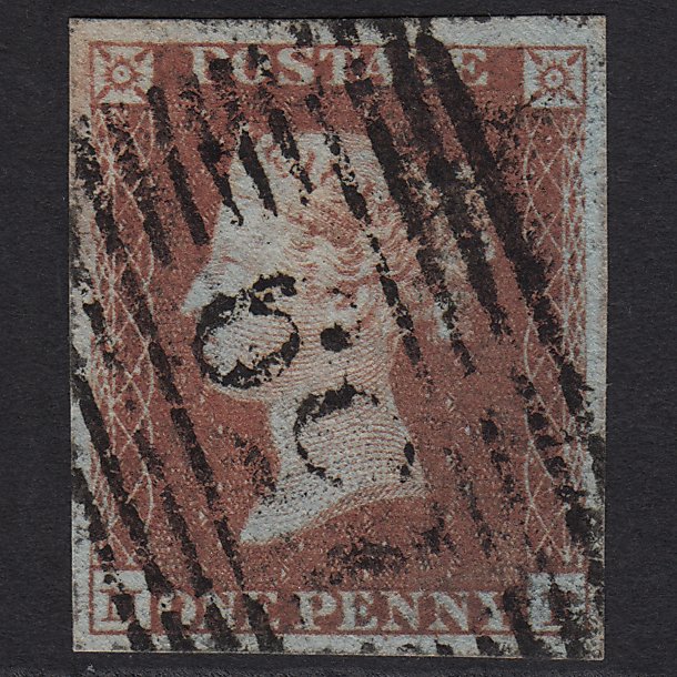GB QV 1841 1d (Plate 123) SG10-B2(1) NF FU 4 Good Margins Glasgow 159