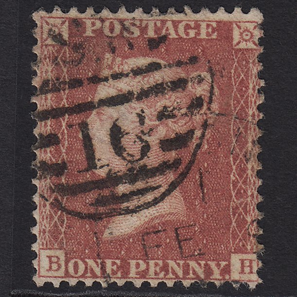 GB QV 1857 1d Rose-red (Plate 59) SG40-C10(1) BH GU London D&S SW16