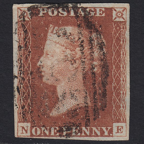 GB QV 1841 1d Red-brown (Plate 68) SG8-B1(1) NE VFU 4M Imperf