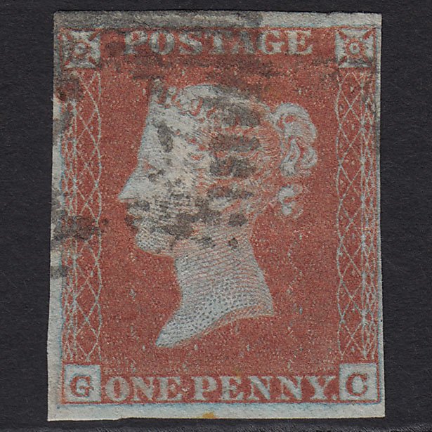 GB QV 1841 1d Very Blued (Plate 149) SG8a-B1(2) GC GU 4 Margins