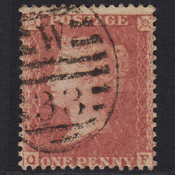 GB QV 1857 1d Rose-red (Plate 60) SG40-C10(1) QF GU London D&S W33 33d5