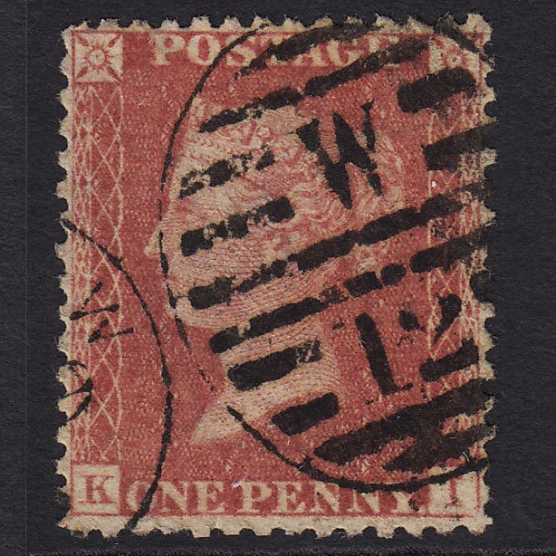 GB QV 1857 1d (Plate 66) SG40-C10(1) KI GU London D&S W12 Well Centred