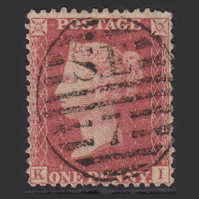 GB QV 1863 1d Rose-red (Plate 50) SG42-C12(1) KI FU London D&S SE7