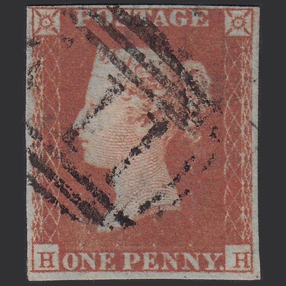 GB QV 1841 1d (Plate 98) SG8-B1(1) HH FU Missing Imprimatur 4M Kendal 411