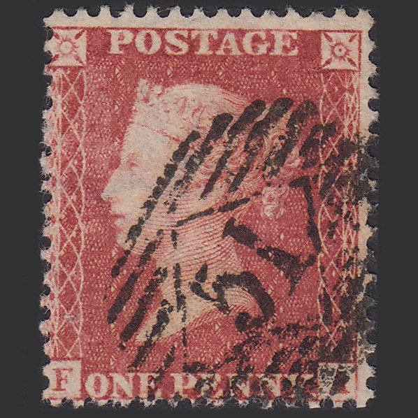 GB QV 1857 1d Rose-red (Plate 43) SG40-C10(1) FA FU London IS 51 51.e